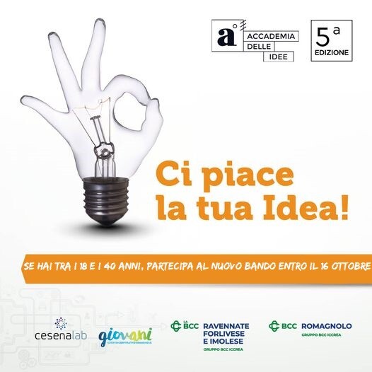Accademia delle Idee!  Spazi gratuiti a Cesena per giovani imprenditori e professionisti, bando aperto fino al 16 ottobre