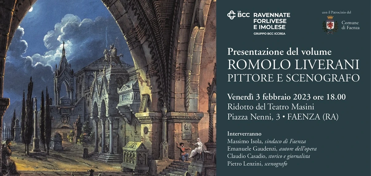 Faenza, 3 febbraio, presentazione del volume Romolo Liverani pittore e scenografo