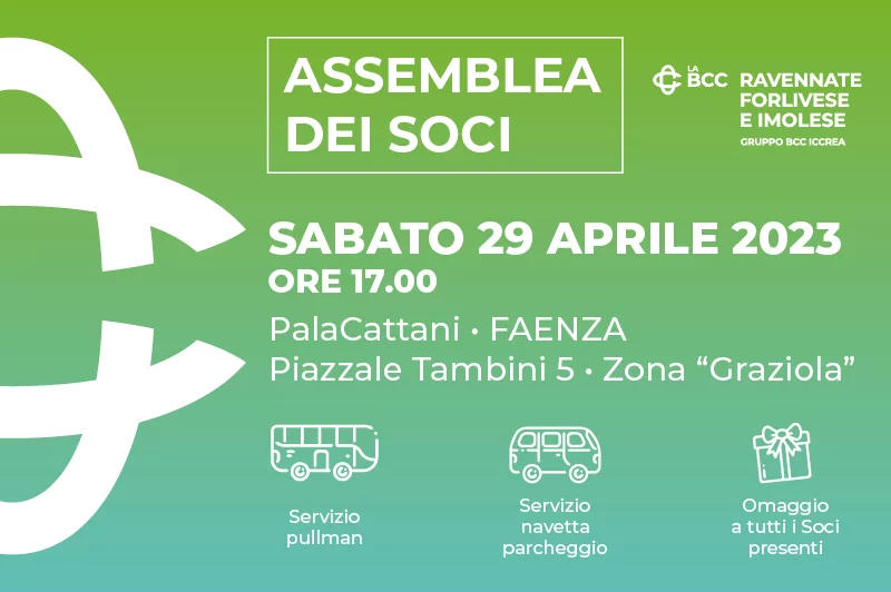 Sabato 29 aprile 2023 a Faenza si svolgerà l’Assemblea dei Soci. Finalmente in presenza